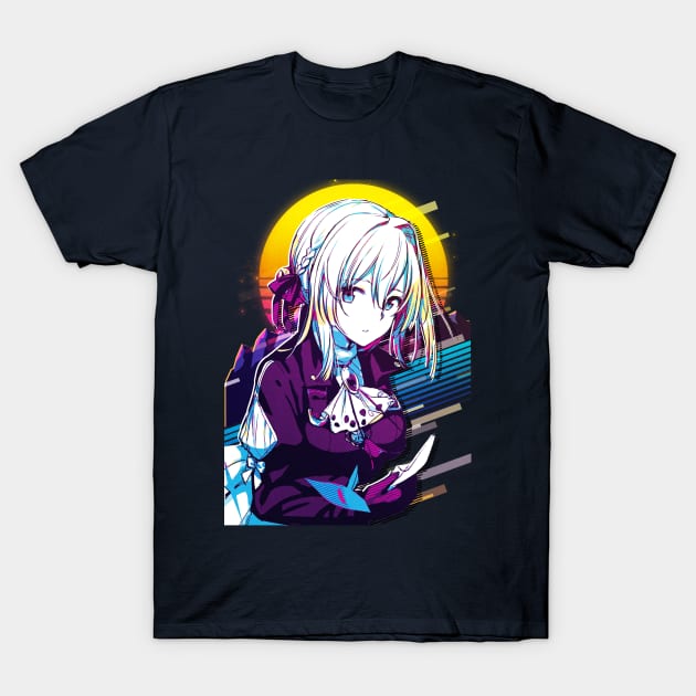 Violet Evergarden T-Shirt by 80sRetro